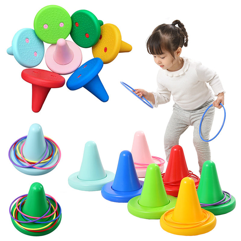 Children Balance Training Sensory Integration Toy Throwing Ring Funny Game Balance Perception Kids Teaching Aid